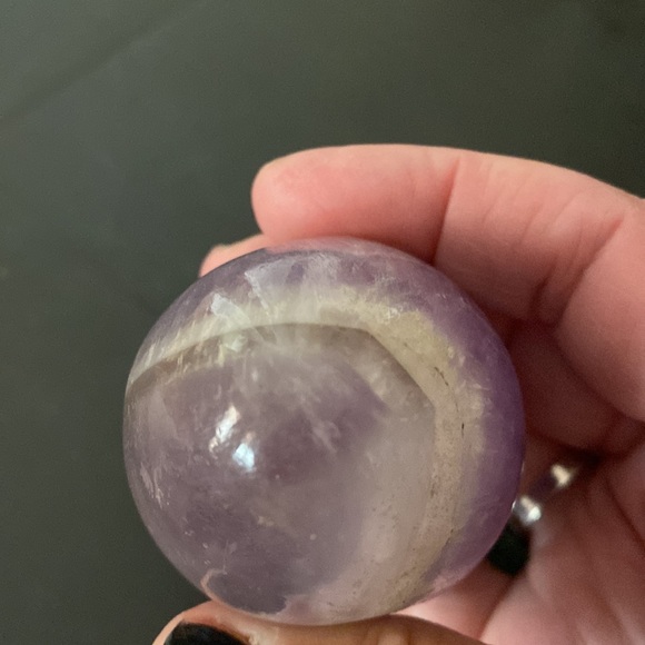 Vintage Madagascar Genuine Polished Amethyst Egg Crystal Healing Spiritual - Picture 8 of 9